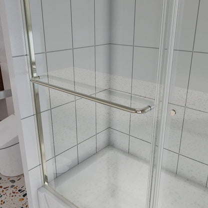 56-60"W x 58"H Shower Door Traditional Two-way Sliding with Handle