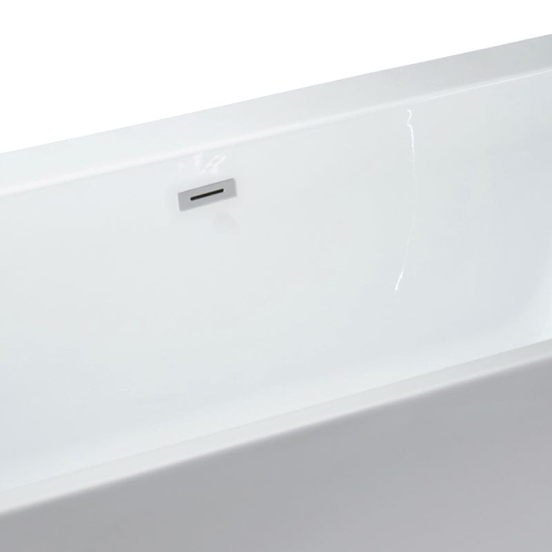 55''×22'' Acrylic Rectangular Shape Soaking Freestanding Tub