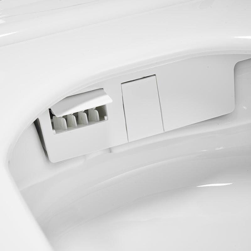 Modern Smart Bidet Toilet with LED Light, Heated Seat, Automatic Flush Tankless