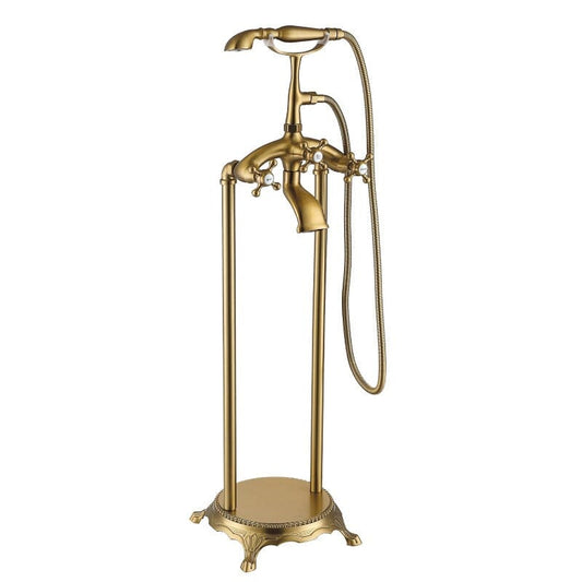 31'' Gold Retro Independent Freestanding Tub Filler Faucet