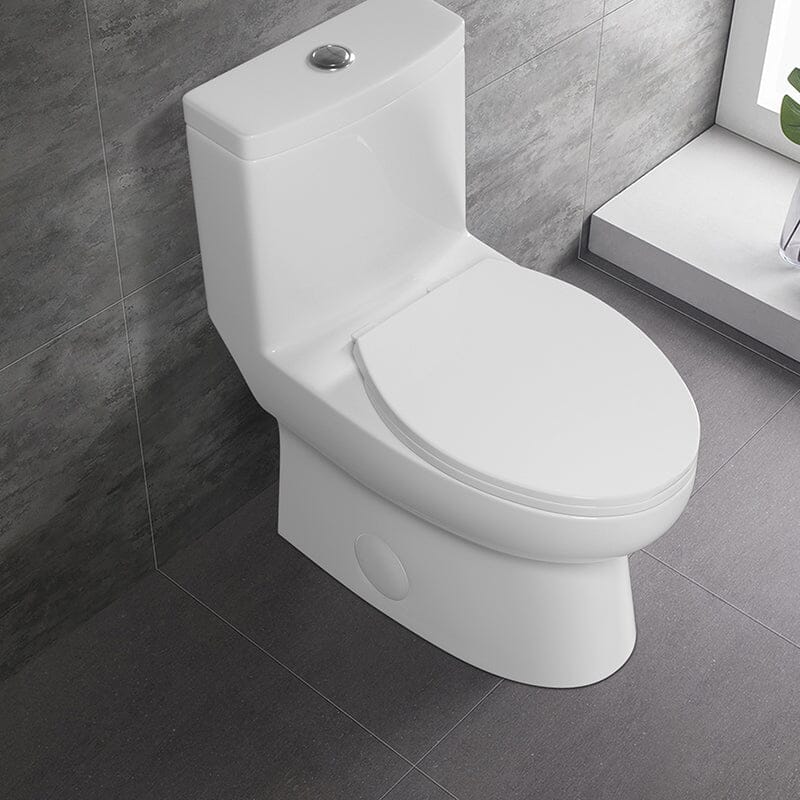 1.1/1.6 GPF Dual Flush Elongated One-Piece Toilet Floor Mount