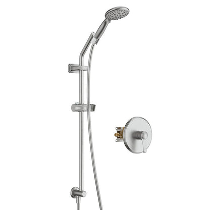 Full Slide Bar Multi Function 4.7'' Massage Shower Head with Valve