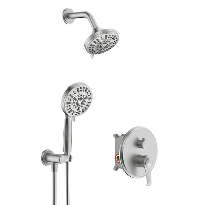 Wall Mounted 14 Spray High Pressure Shower Head and Hand Shower