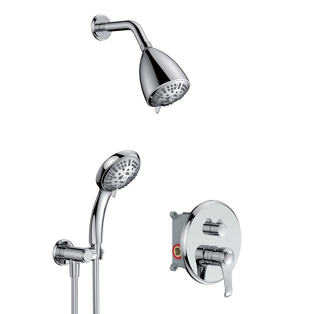 8 Spray Filtered Shower Head and Hand Shower for Small Bathroom