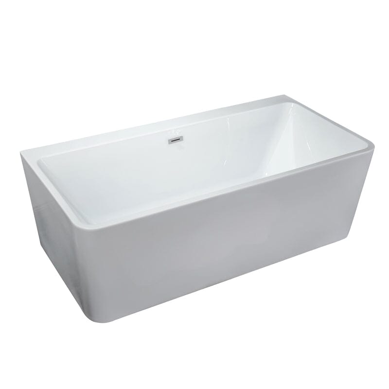 55''×22'' Acrylic Rectangular Shape Soaking Freestanding Tub