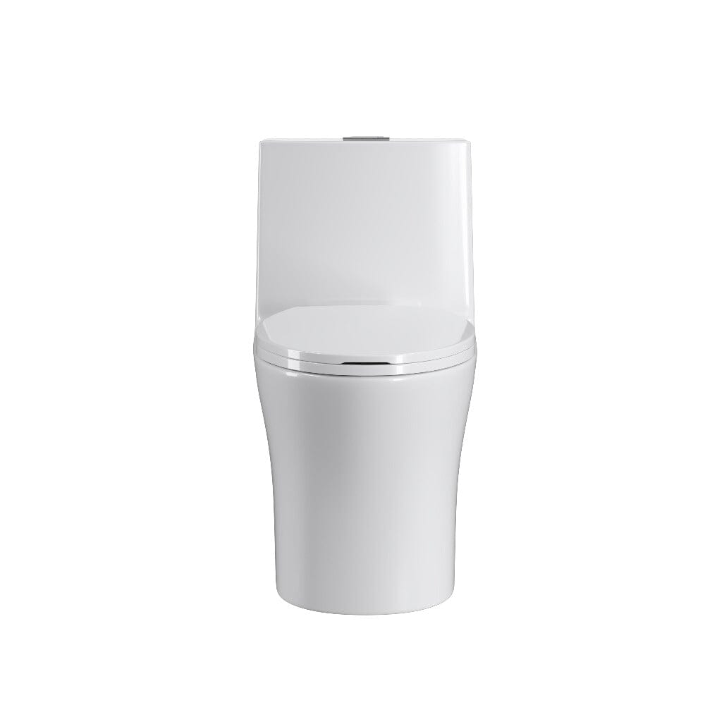 One-Piece Toilet 1.1GPF/1.6 GPF Siphon Jet Dual Flushing with Toilet Seat