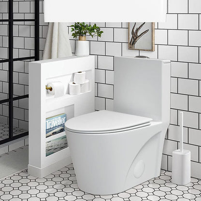 One Piece 1.1GPF/1.6 GPF Dual Flush Elongated Toilet