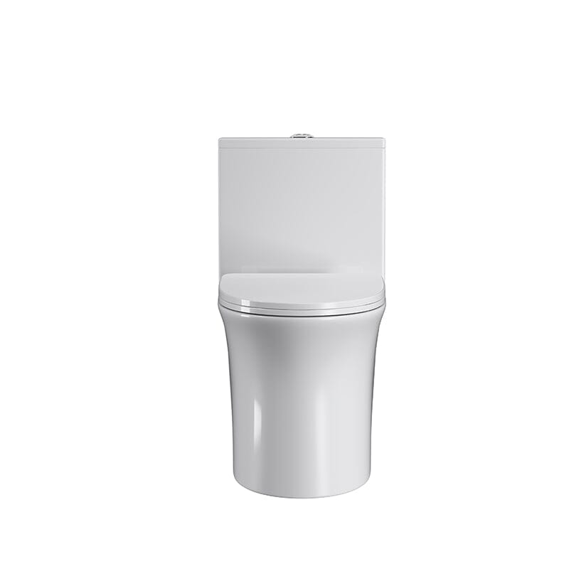 Modern Dual Flush Elongated Standard One Piece Toilet with Comfortable Seat Height