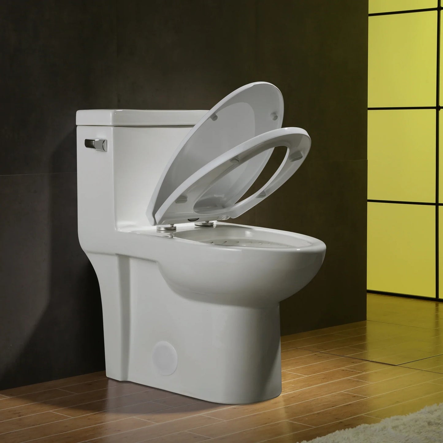 1.28 GPM (Water Efficient) One-Piece ADA Elongated  Toilet, Soft Close Seat Included (cUPC Approved) - 28"x 14.5"x 29"