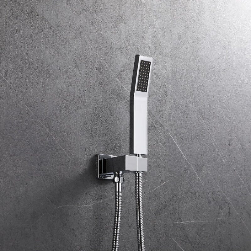 Shower Faucet Sets Wall Mounted with 10" Rainfall Shower Head and Handheld