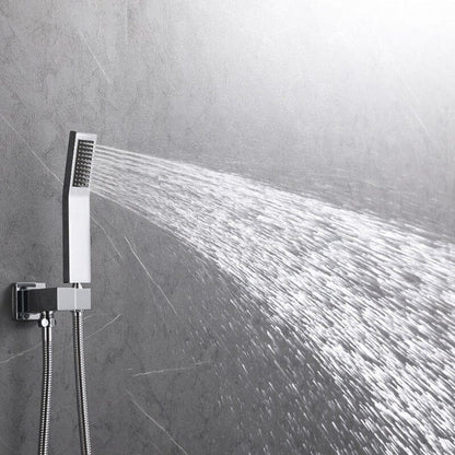 Shower Faucet Sets Wall Mounted with 10" Rainfall Shower Head and Handheld