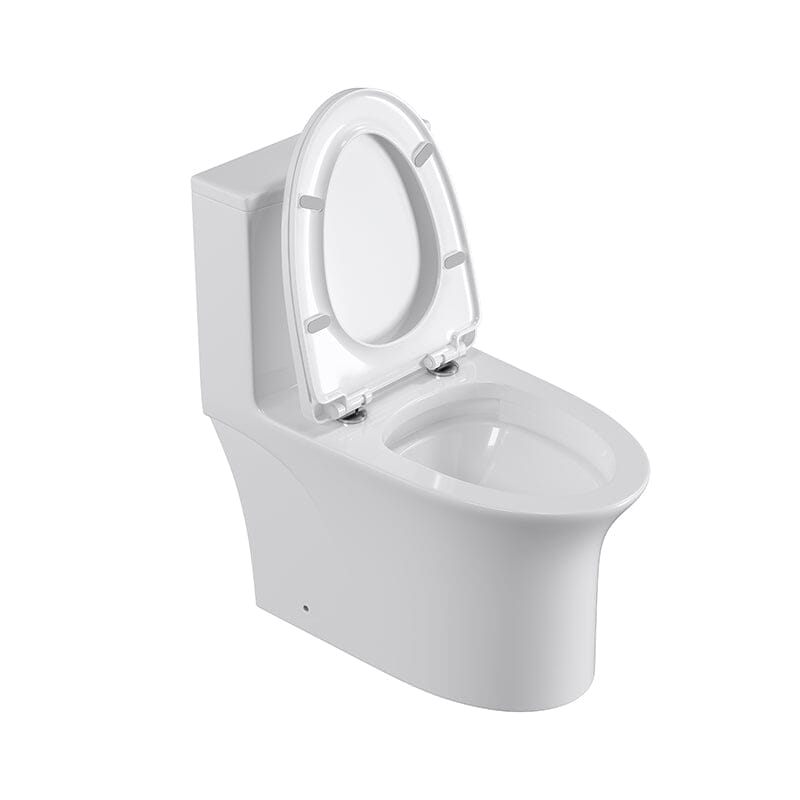 Modern Dual Flush Elongated Standard One Piece Toilet with Comfortable Seat Height