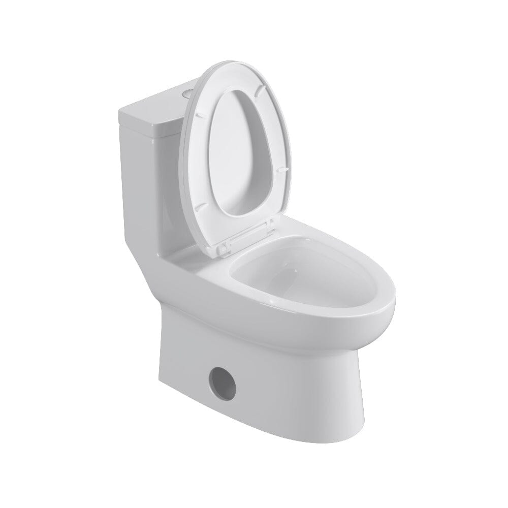 1.1/1.6 GPF Dual Flush Elongated One-Piece Toilet Floor Mount