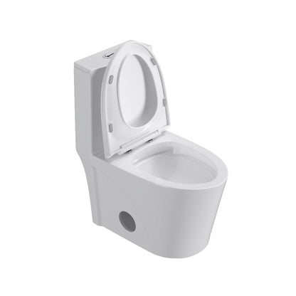 One Piece 1.1GPF/1.6 GPF Dual Flush Elongated Toilet