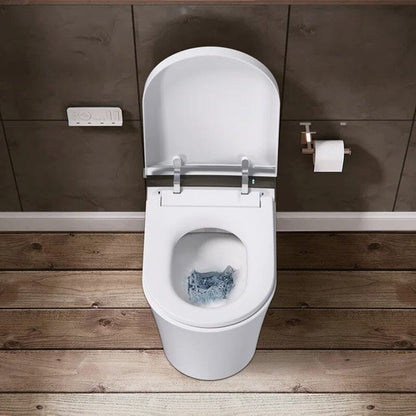 Smart Toilet with Auto-flush, Warm Water, Air Drying Function, Heated Seat, Remote Control