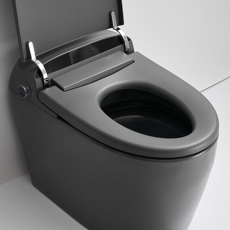 One-Piece Elongated Floor Smart Toilet with Remote Control and Automatic Cover