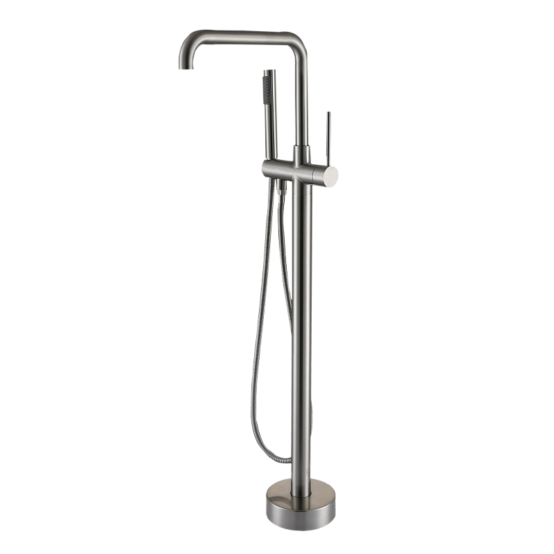 30'' Streamline Silver Independent Freestanding Tub Filler Faucet