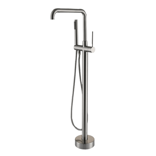 30'' Streamline Silver Independent Freestanding Tub Filler Faucet