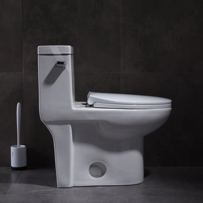 1.28 GPM (Water Efficient) One-Piece ADA Elongated  Toilet, Soft Close Seat Included (cUPC Approved) - 28"x 14.5"x 29"