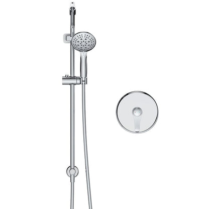 Full Slide Bar Multi Function 4.7'' Massage Shower Head with Valve