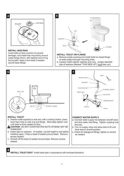 1.28 GPM (Water Efficient) One-Piece ADA Elongated  Toilet, Soft Close Seat Included (cUPC Approved) - 28"x 14.5"x 29"