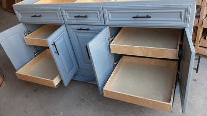 7ft Grey Kitchen island without counter top (available for custom)