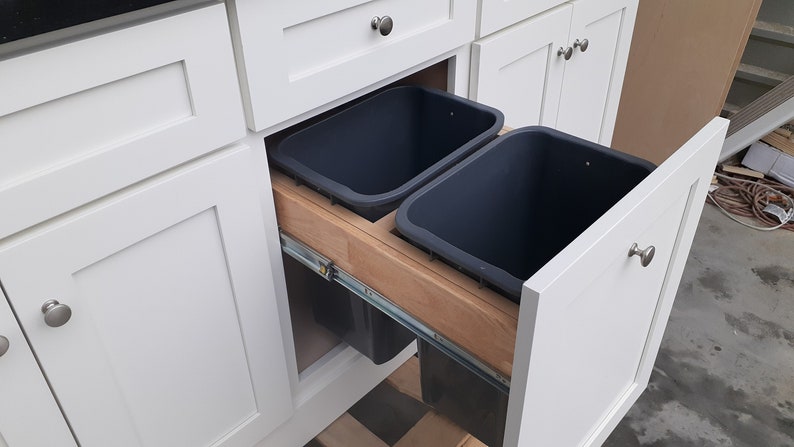 7ft white kitchen island with top. Custom OK