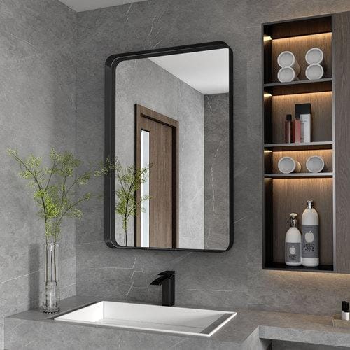 Metal Rectangles Wall Mirror