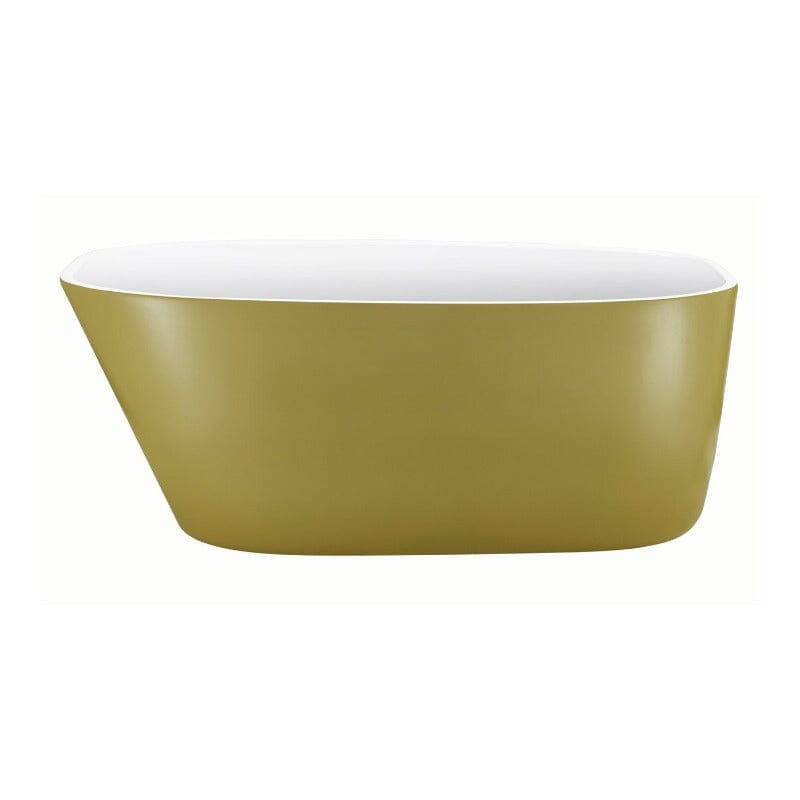 59" Acrylic Egg Shape Free Standing Tub for Bathroom