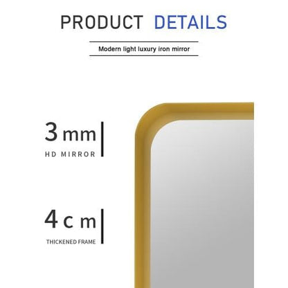 Metal Rectangles Wall Mirror