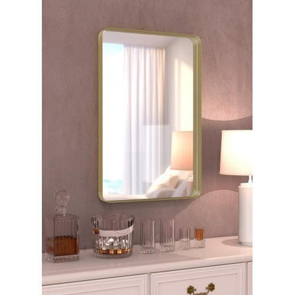 Metal Rectangles Wall Mirror