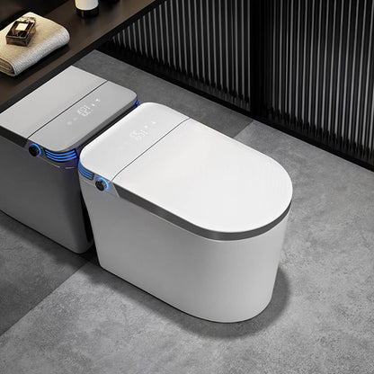 Modern Smart Bidet Toilet with LED Light, Heated Seat, Automatic Flush Tankless